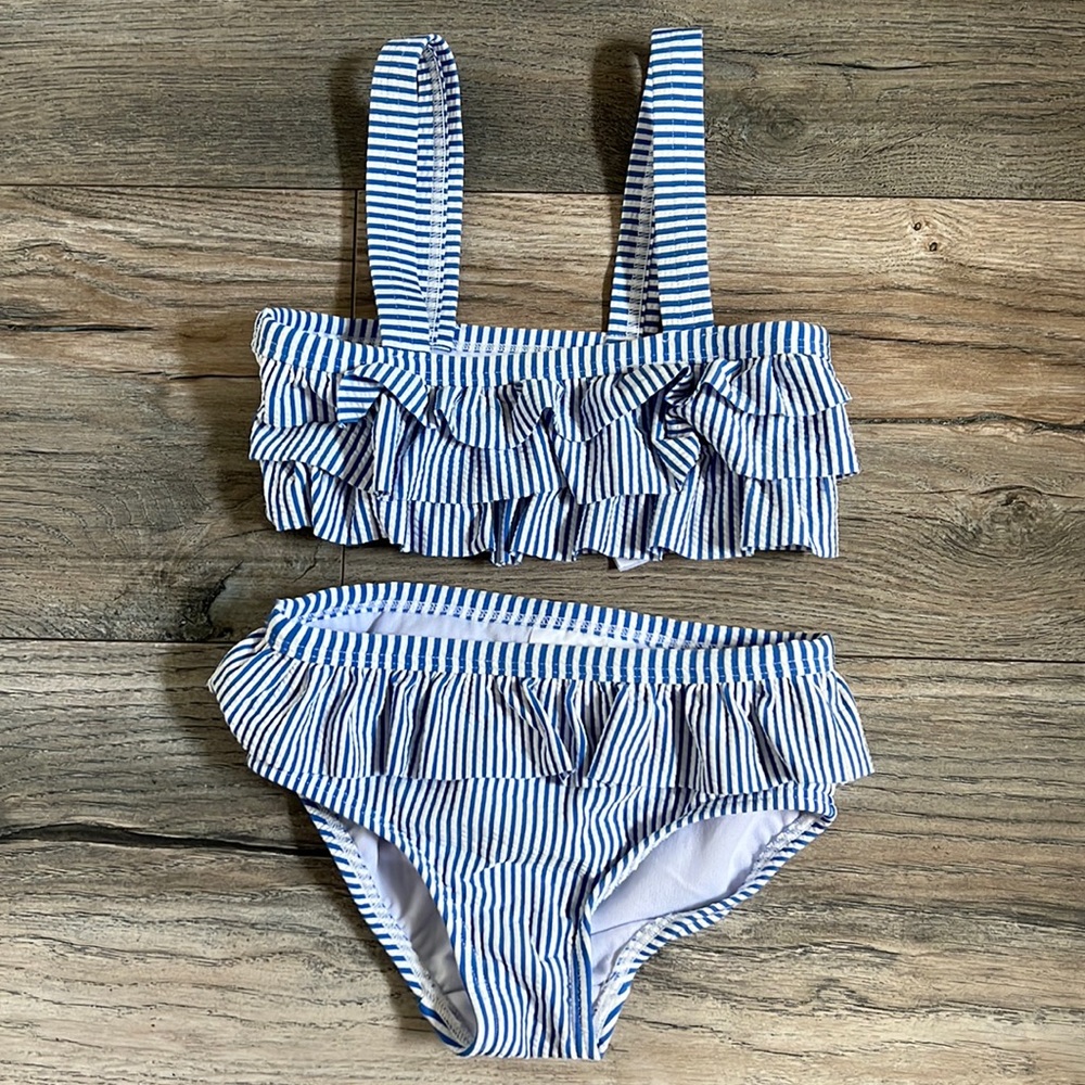 Mini Boden Striped Bikini